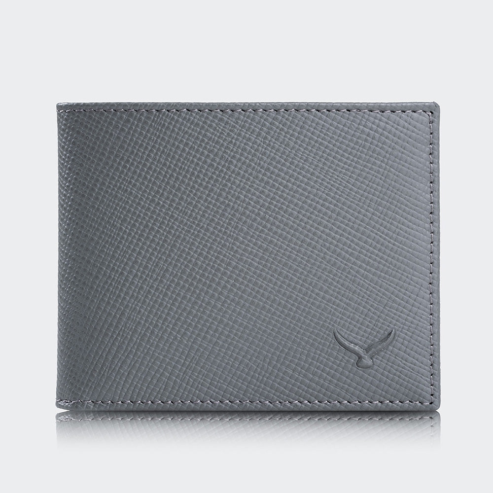 Men Leather Bifold Wallet With Two Compartments