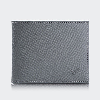 Men Leather Bifold Wallet With Two Compartments