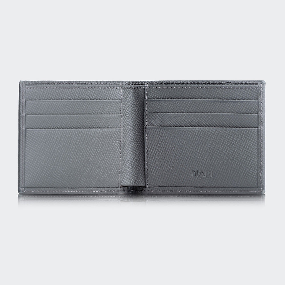Men Leather Bifold Wallet With Two Compartments