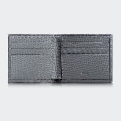 Men Leather Bifold Wallet With Two Compartments