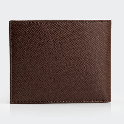 Men Leather Bifold Wallet With Two Compartments