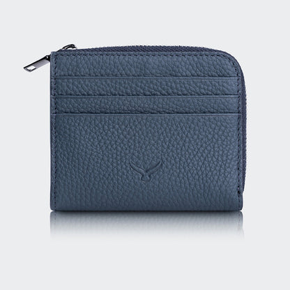 Men Leather Card Holder With Zipper