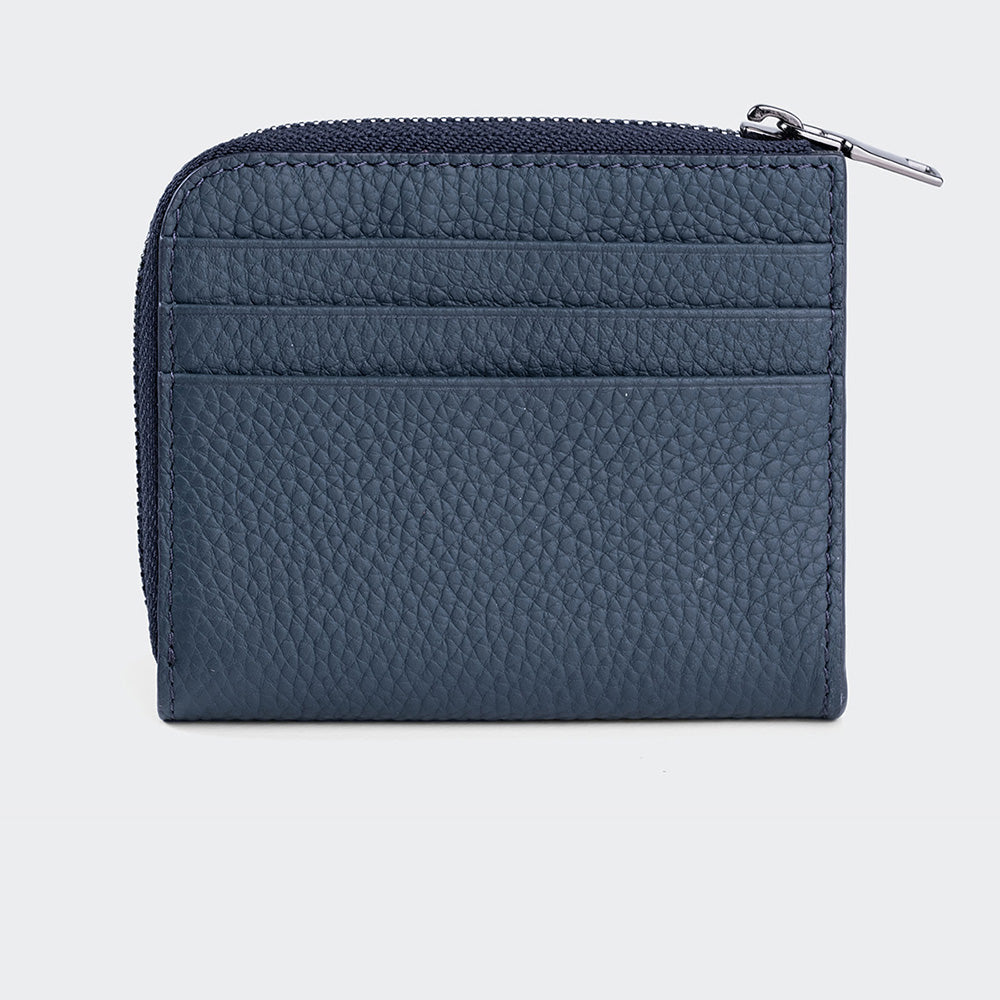 Men Leather Card Holder With Zipper