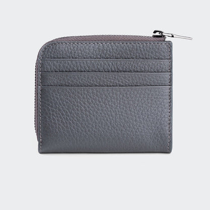 Men Leather Card Holder With Zipper