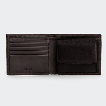Mens Leather Wallet With Two Compartments