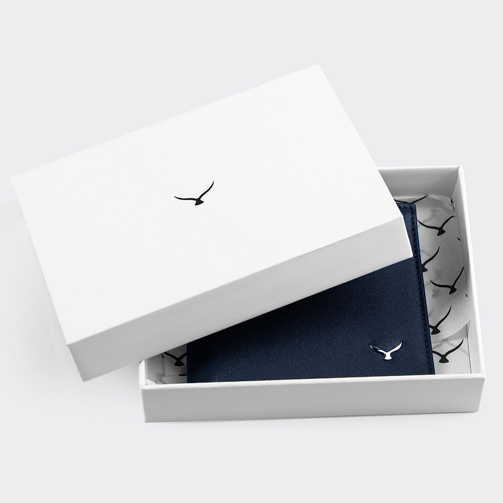 Mens Leather Wallet With Two Compartments And Coin Packets