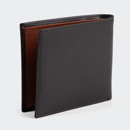 Mens Leather Wallet With Two Compartments And Coin Packets