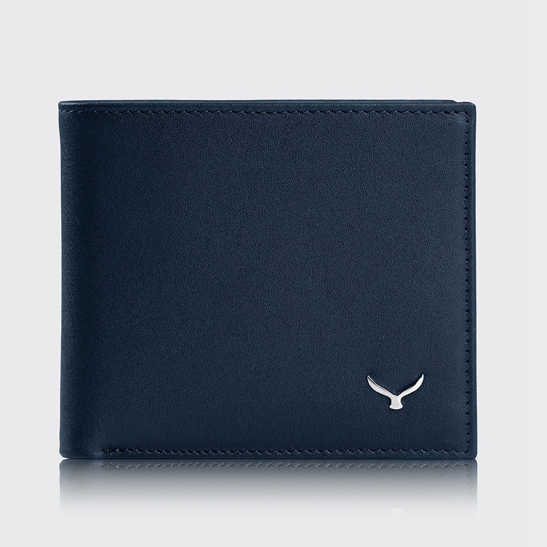 Mens Leather Wallet With Two Compartments And Coin Packets