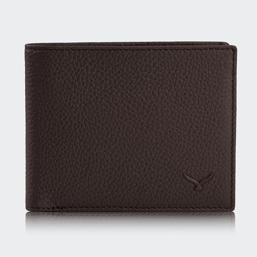 Mens Leather Wallet With Two Compartments