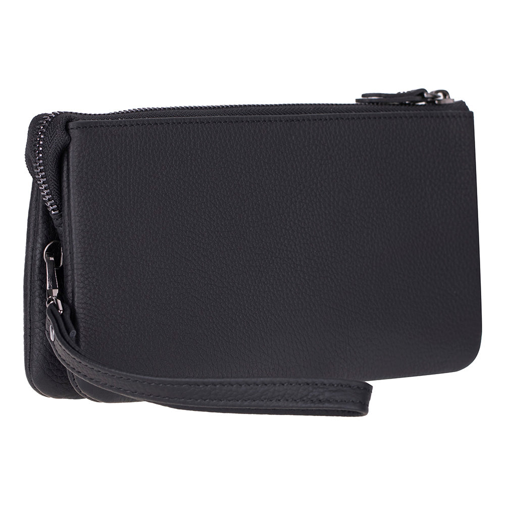 Monarch Leather Unisex Wristlet Bag with Smart Pockets