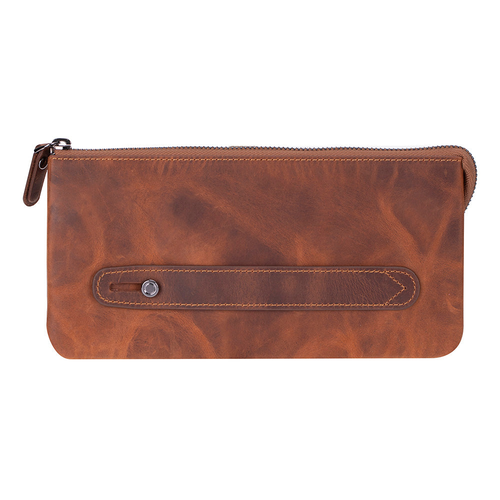 Monarch Leather Unisex Wristlet Bag with Smart Pockets