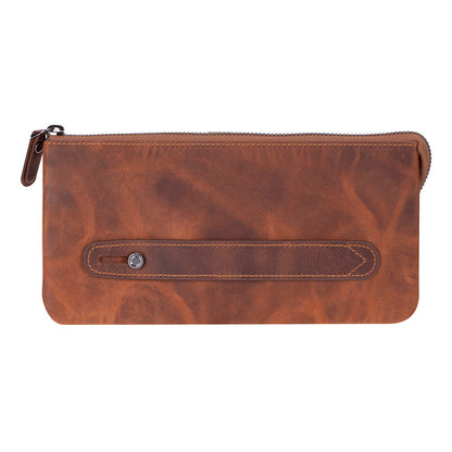Monarch Leather Unisex Wristlet Bag with Smart Pockets