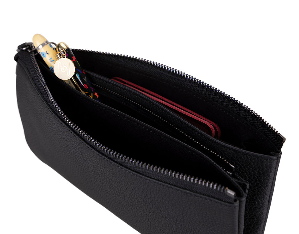Monarch Leather Unisex Wristlet Bag with Smart Pockets