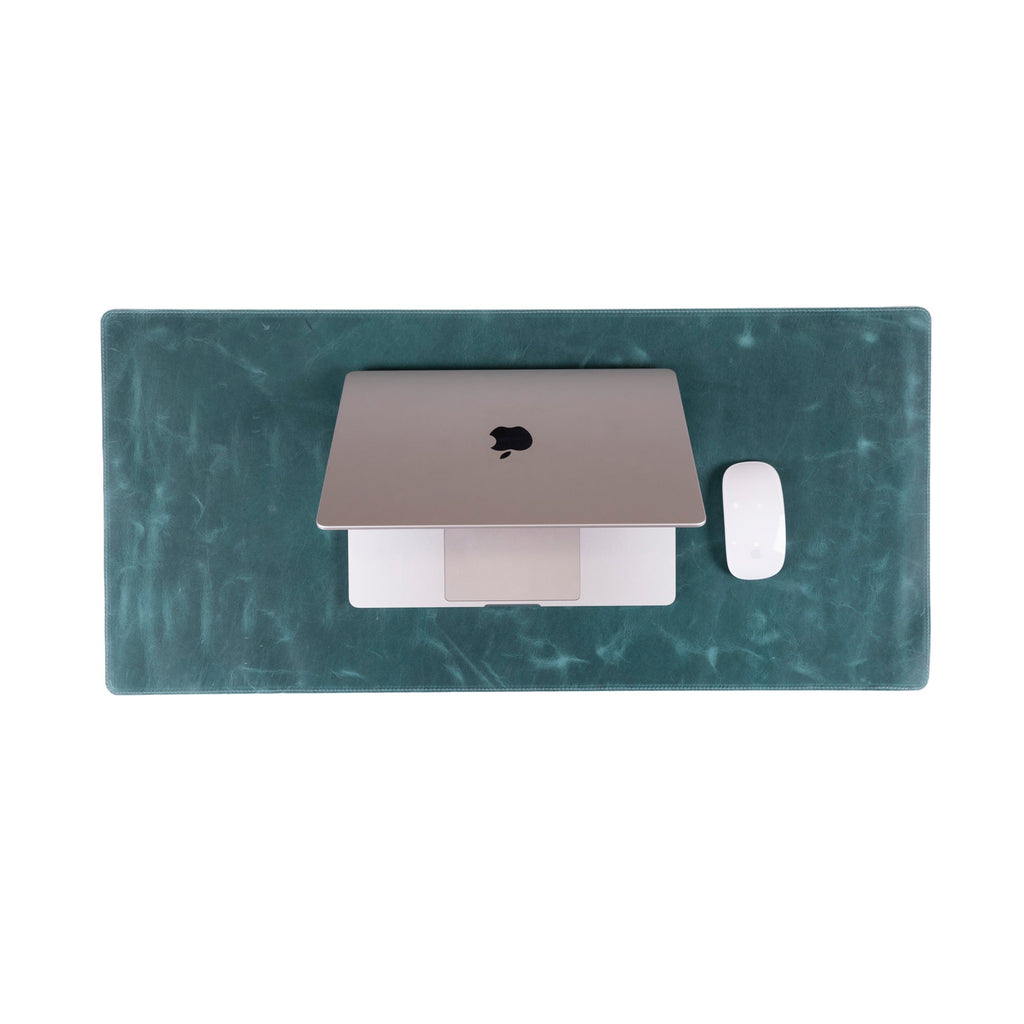 Natural Leather Desk Mat 35.8" x 18.9" (37 Cm x 80 Cm)