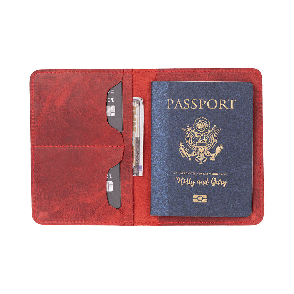 Nomera Handmade Personalized Leather Passport Wallet