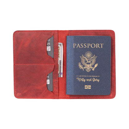 Nomera Handmade Personalized Leather Passport Wallet