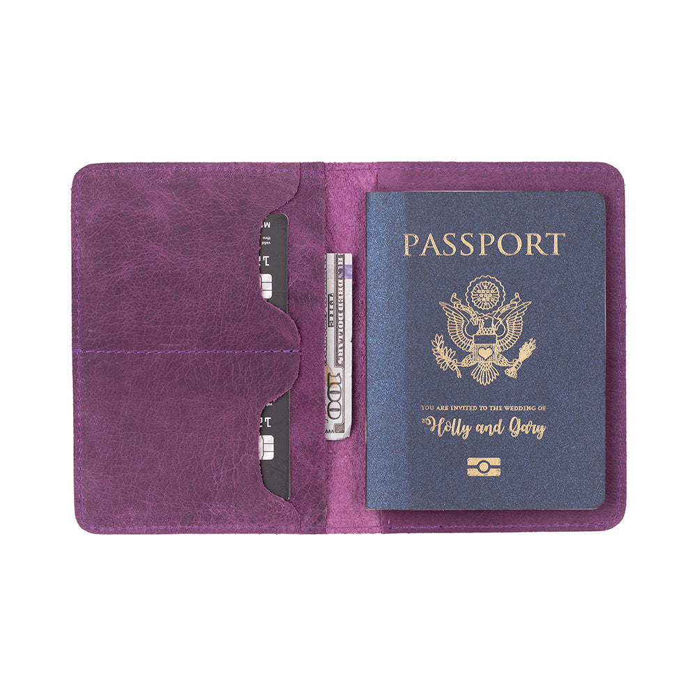 Nomera Handmade Personalized Leather Passport Wallet