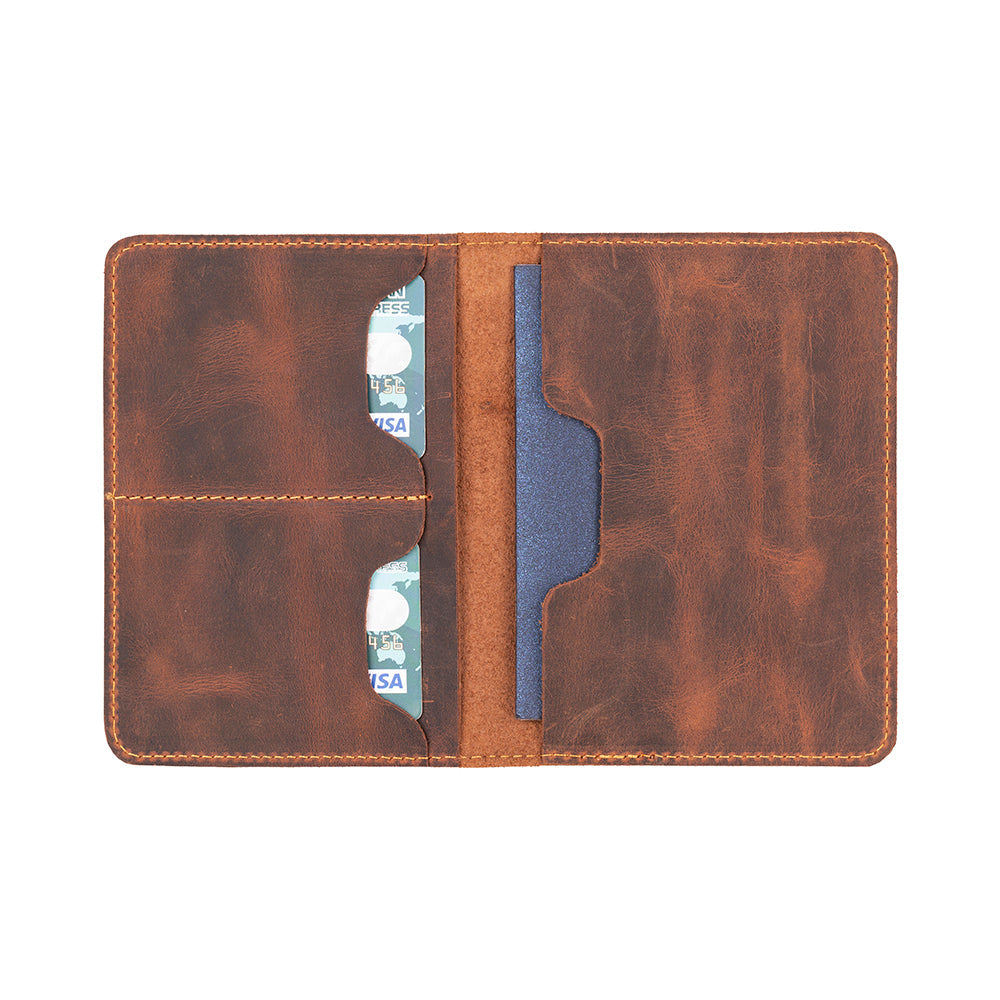 Nomera Handmade Personalized Leather Passport Wallet