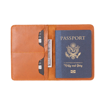 Nomera Handmade Personalized Leather Passport Wallet