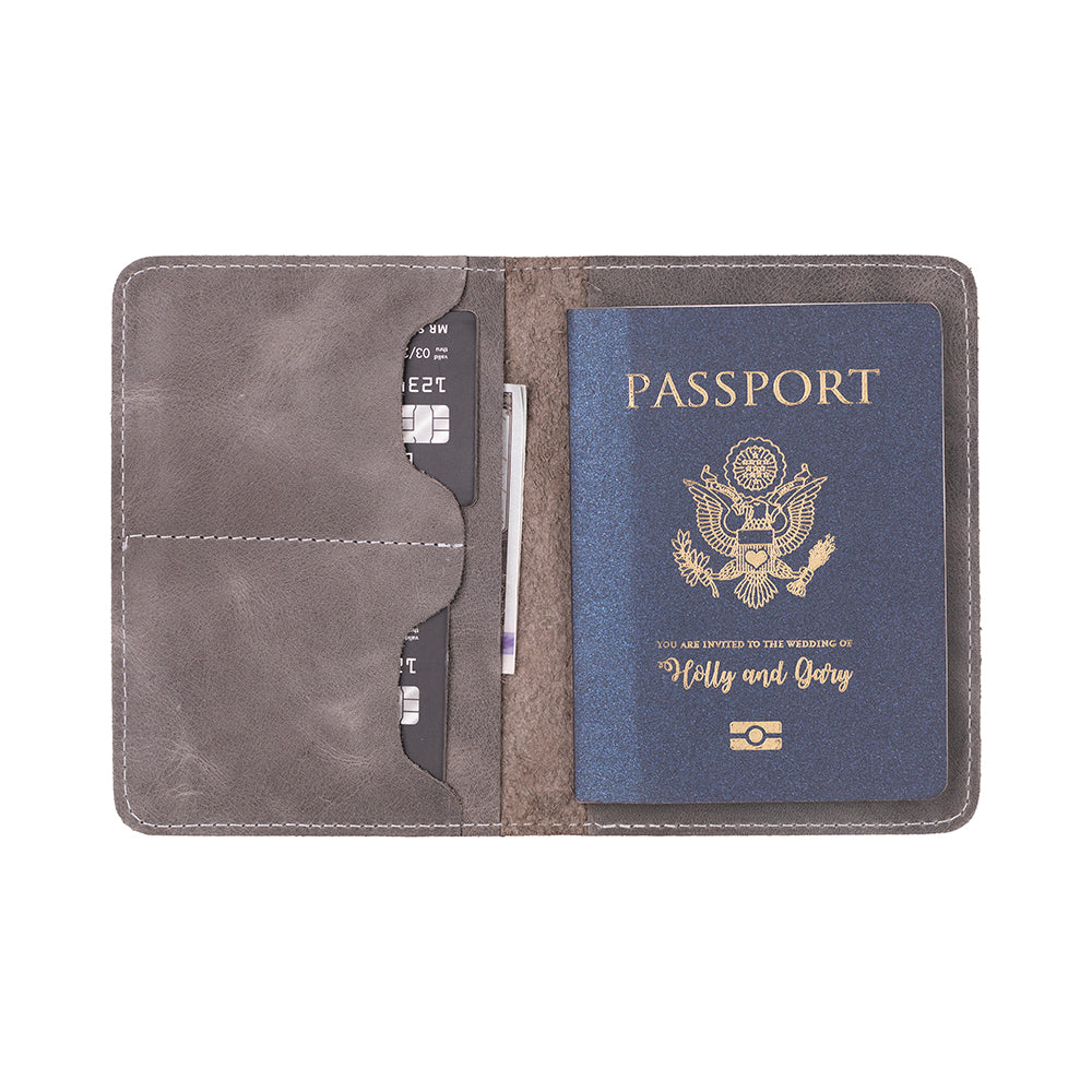 Nomera Handmade Personalized Leather Passport Wallet