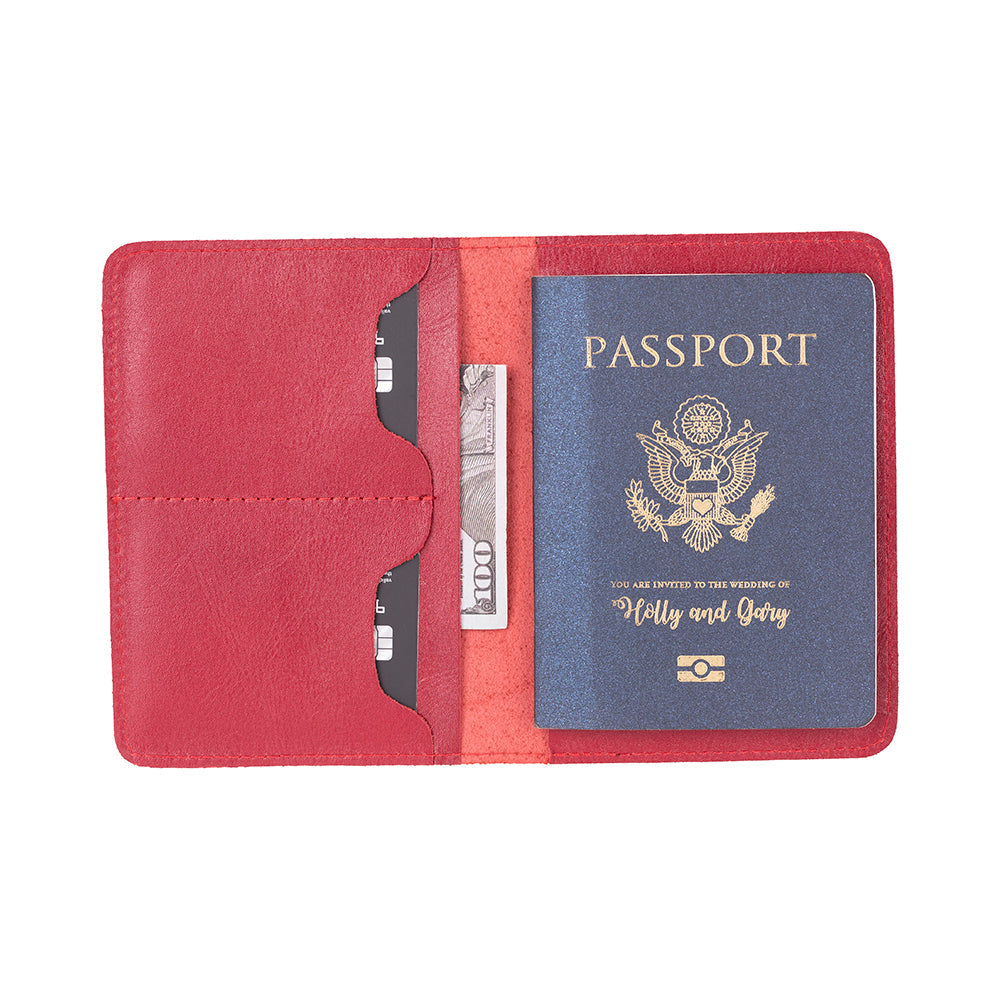 Nomera Handmade Personalized Leather Passport Wallet