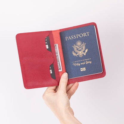 Nomera Handmade Personalized Leather Passport Wallet