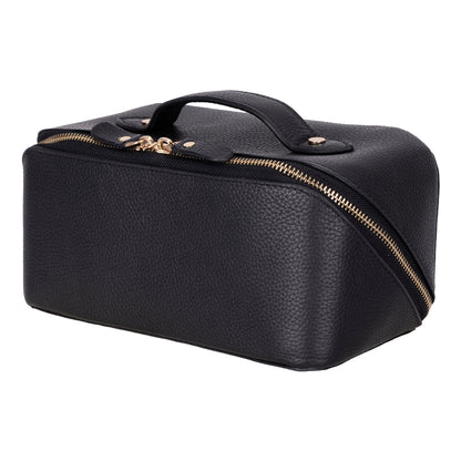 Novara Leather Travel Makeup Bag Organizer