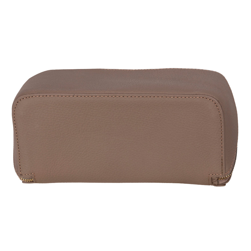 Novara Leather Travel Makeup Bag Organizer
