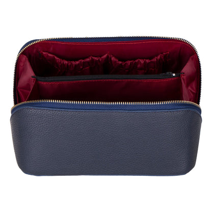 Novara Leather Travel Makeup Bag Organizer