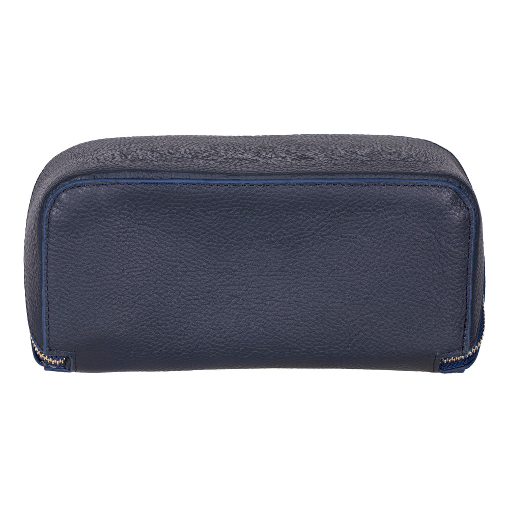 Novara Leather Travel Makeup Bag Organizer