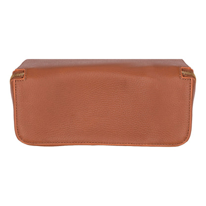Novara Leather Travel Makeup Bag Organizer