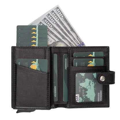 Palermo Leather Mechanical RFID Card Holder