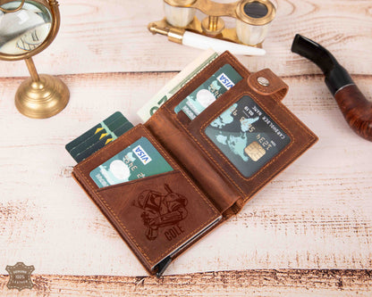 Palermo Leather Mechanical RFID Card Holder
