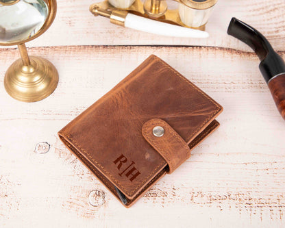 Palermo Leather Mechanical RFID Card Holder