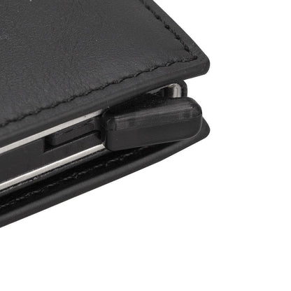 Palertag Zip Mechanical Smart Leather Card Holder With Air Tag Slot