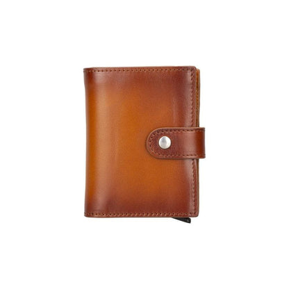 Palertag Zip Mechanical Smart Leather Card Holder With Air Tag Slot