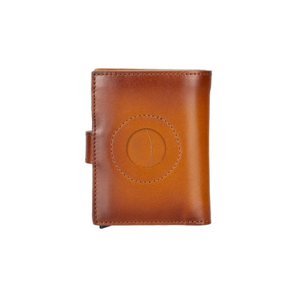 Palertag Zip Mechanical Smart Leather Card Holder With Air Tag Slot