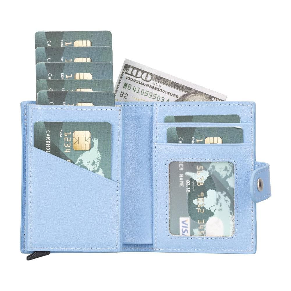 Palertag Zip Mechanical Smart Leather Card Holder With Air Tag Slot