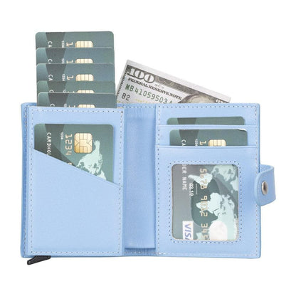 Palertag Zip Mechanical Smart Leather Card Holder With Air Tag Slot