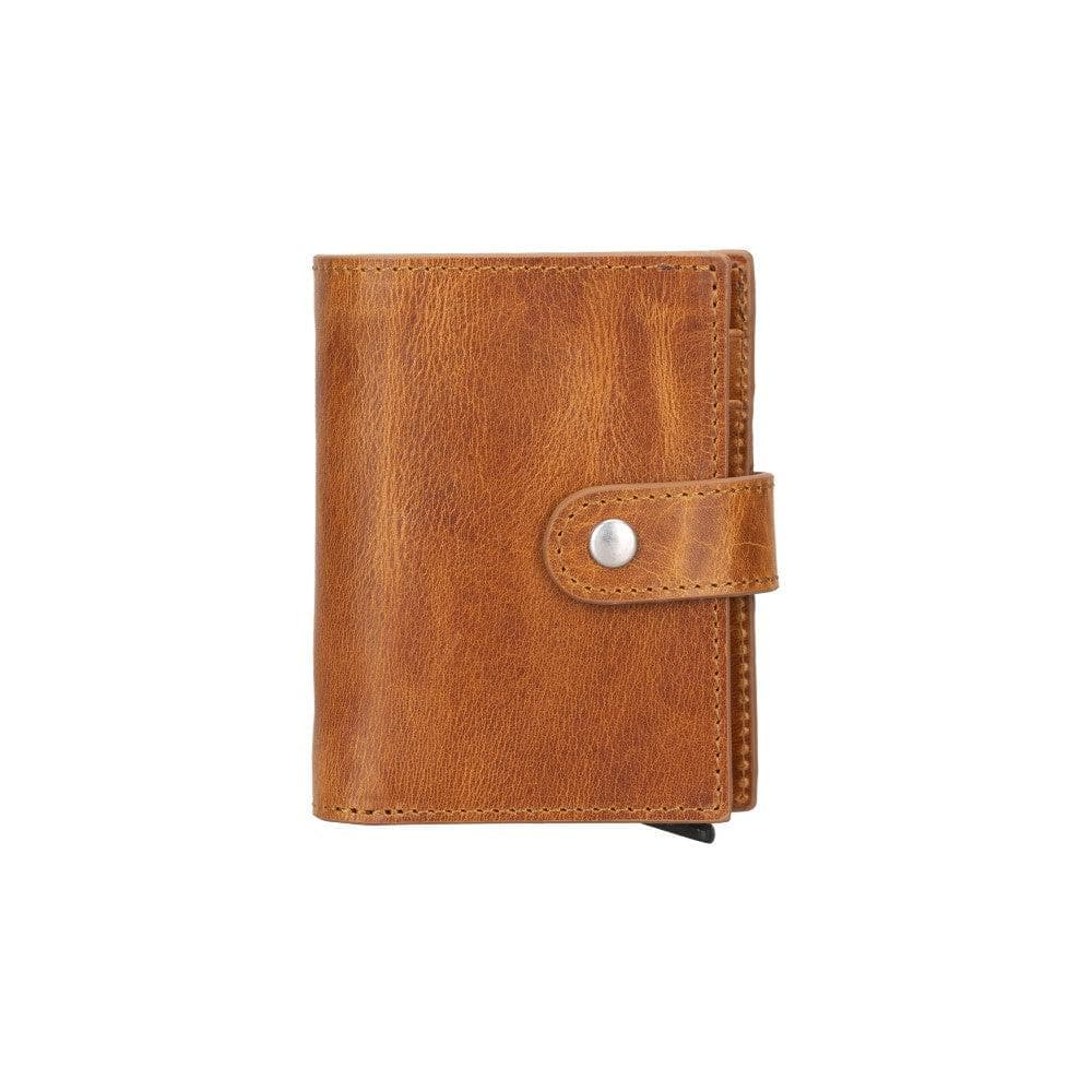 Palertag Zip Mechanical Smart Leather Card Holder With Air Tag Slot