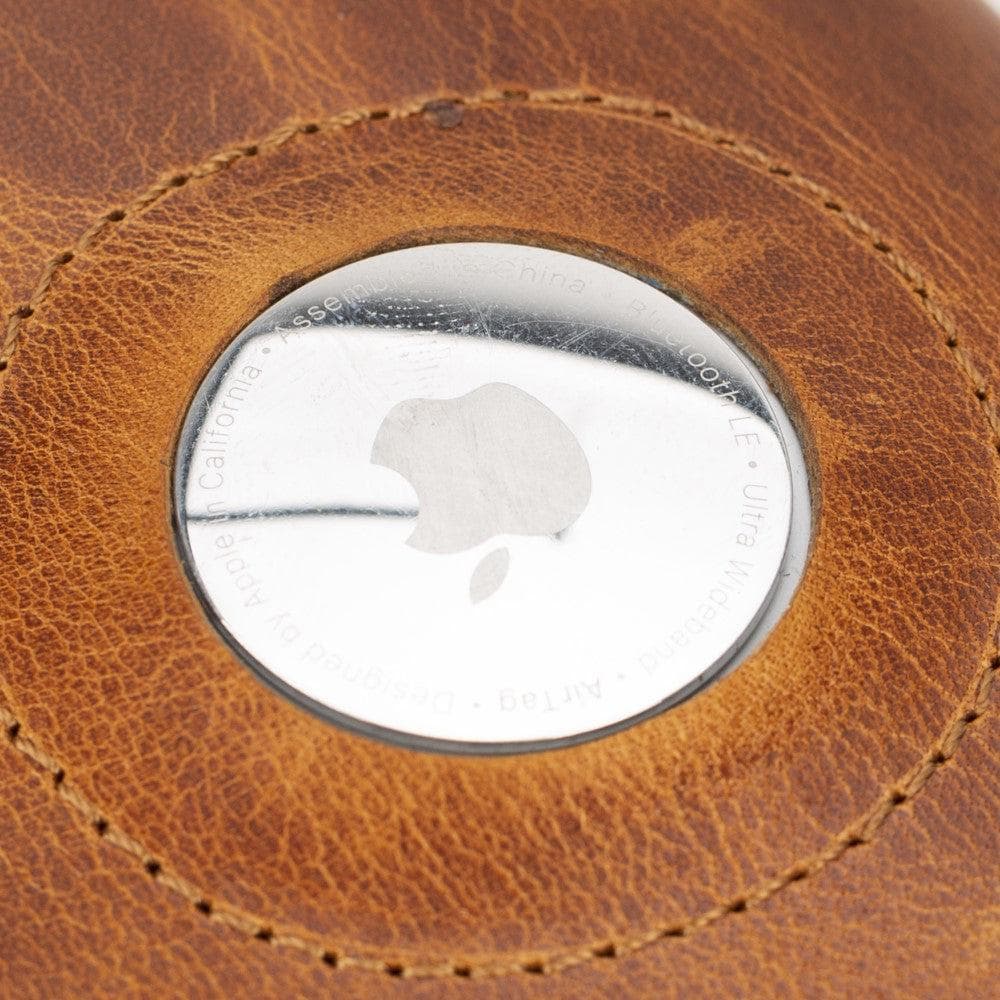 Palertag Zip Mechanical Smart Leather Card Holder With Air Tag Slot