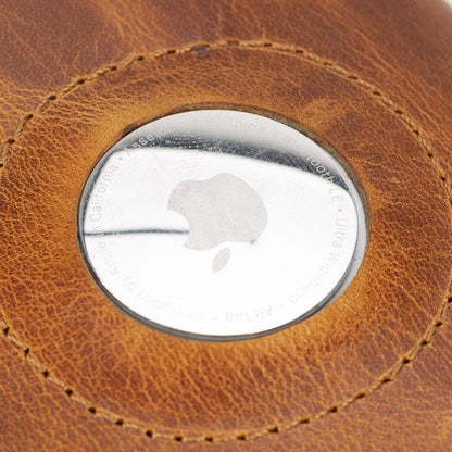 Palertag Zip Mechanical Smart Leather Card Holder With Air Tag Slot