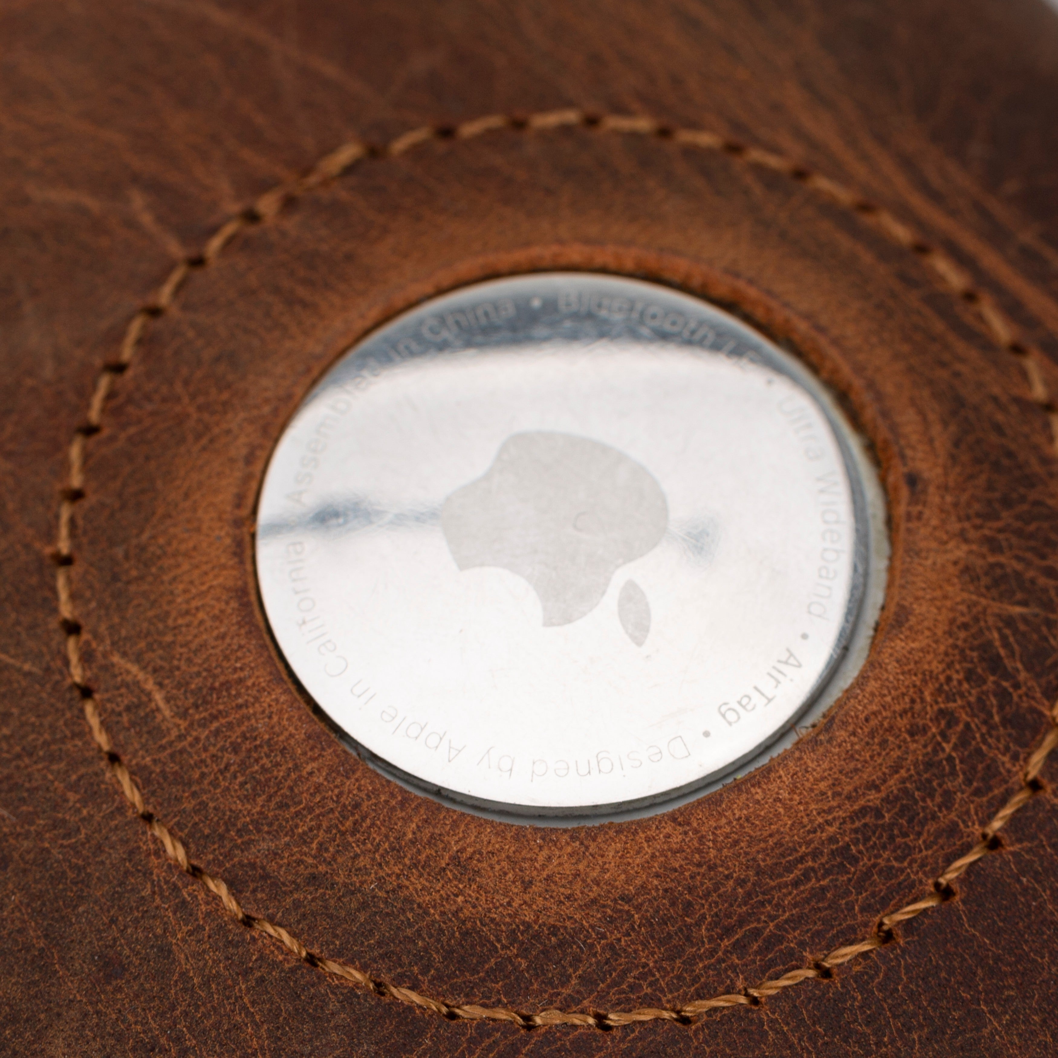 Palertag Zip Mechanical Smart Leather Card Holder With Air Tag Slot