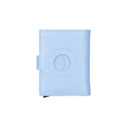 Palertag Zip Mechanical Smart Leather Card Holder With Air Tag Slot