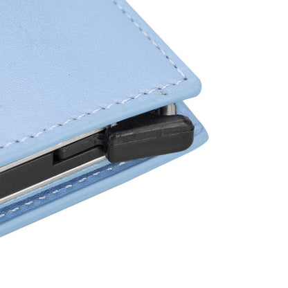 Palertag Zip Mechanical Smart Leather Card Holder With Air Tag Slot