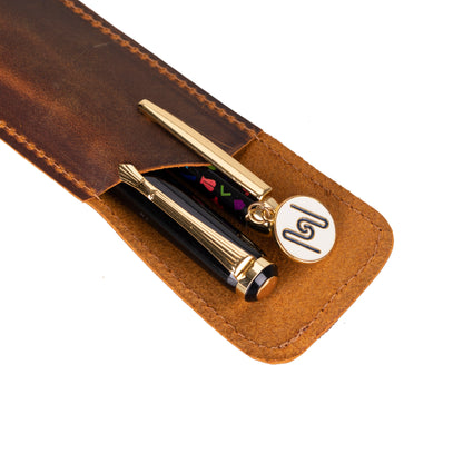 Pelle Leather Pen Pouch