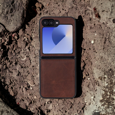 Samsung Z Flip 6 Leather Case