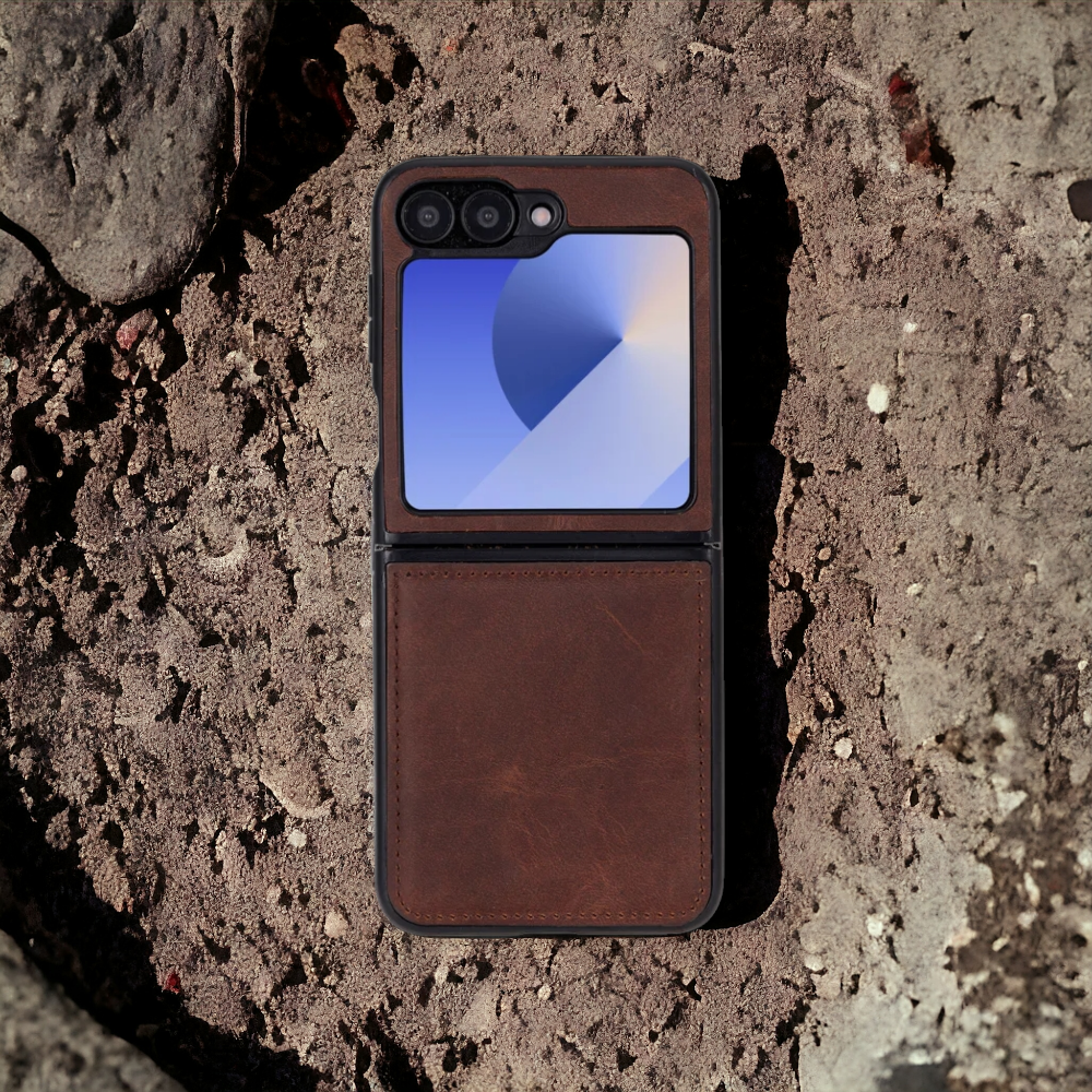 Samsung Z Flip 6 Leather Case