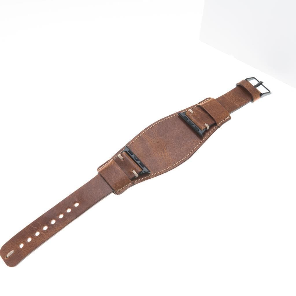 Leather Apple Watch Bands - Pulsar Cuff Style 