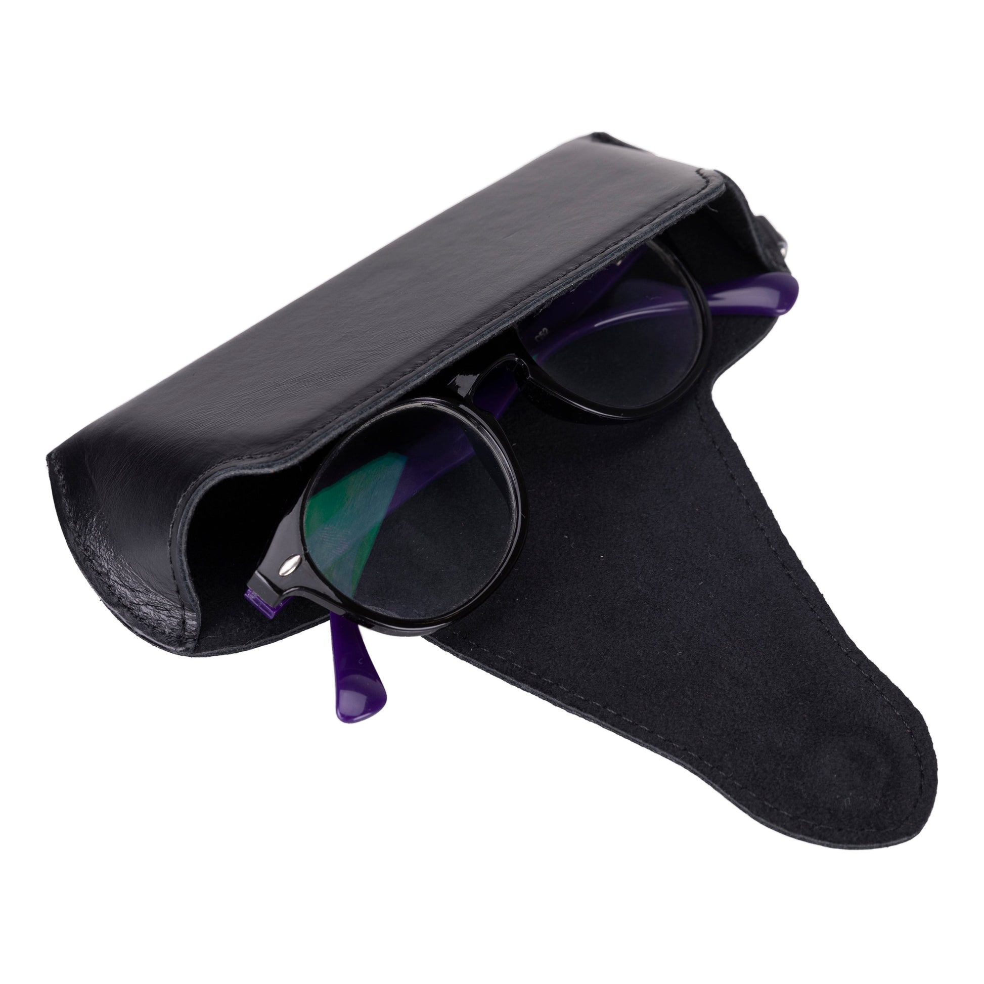 Riviera Leather Glasses Case with Strap